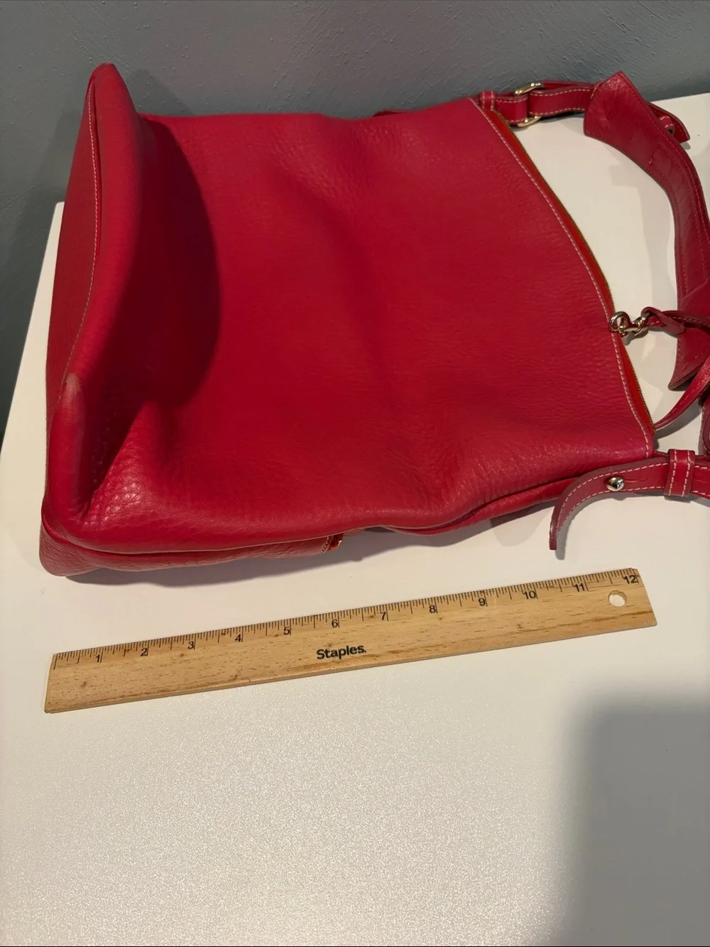 Dooney & Bourke Dillen dark pink/Red Pebble Leather Hobo bag